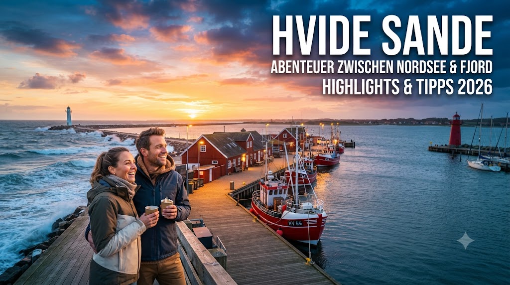 Hvide Sande Die Hafenstadt auf der schmalen Landzunge zwischen dem Ringkøbing Fjord und der rauen Nordsee. – Eindruck aus Småland, Schweden